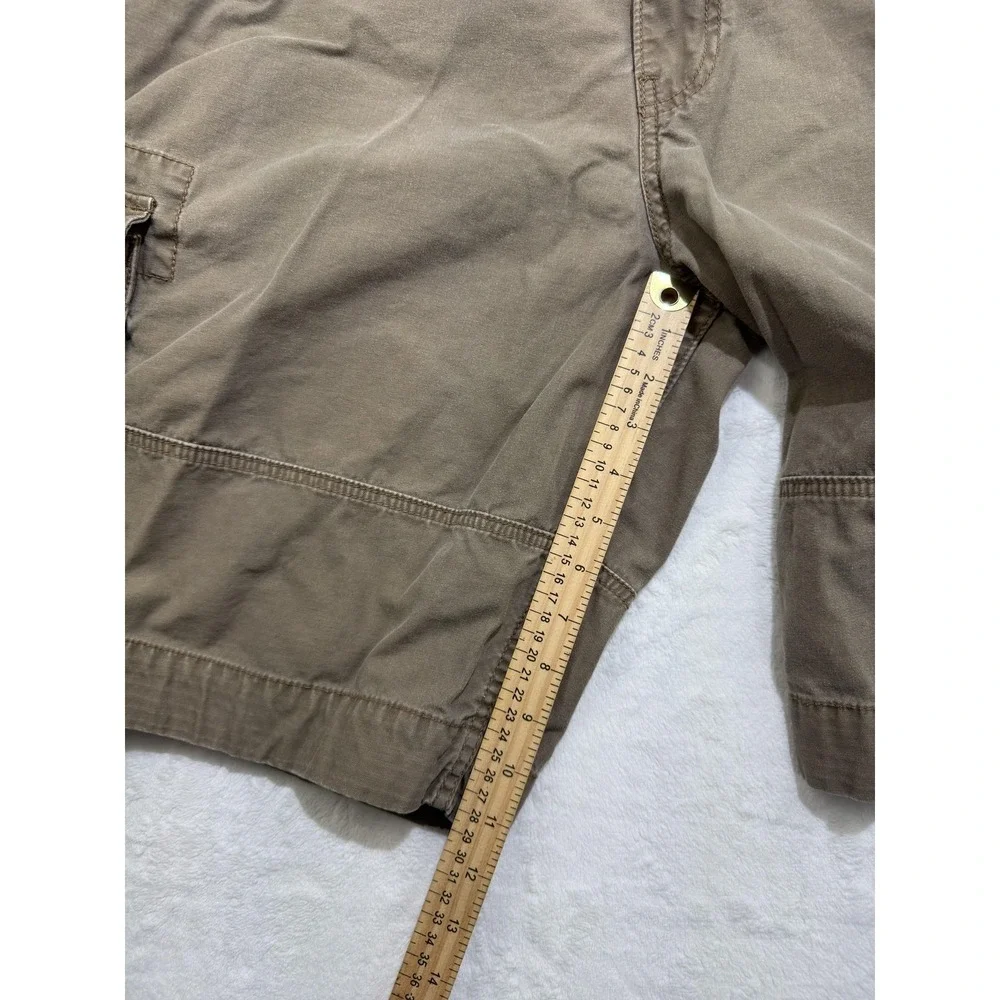 Levis Cargo Shorts Mens‎ 38 Beige 12 Inch Inseam Pockets Casual Cotton Utility